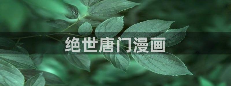 韩漫大全免费下拉式漫画：绝世唐门漫画